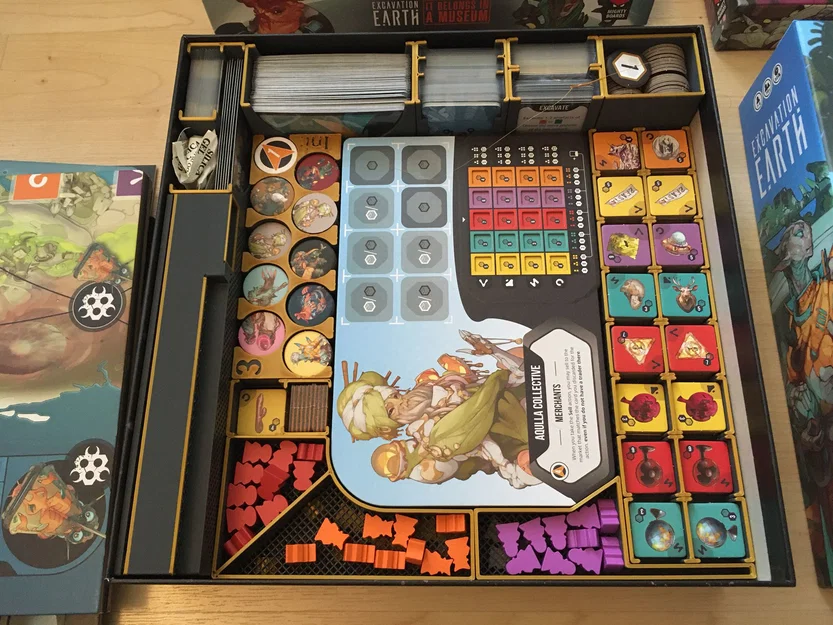 Bộ khay đựng (Organizer) cho game Excavation Earth kèm bản mở rộng - Bản Remix - Image 5