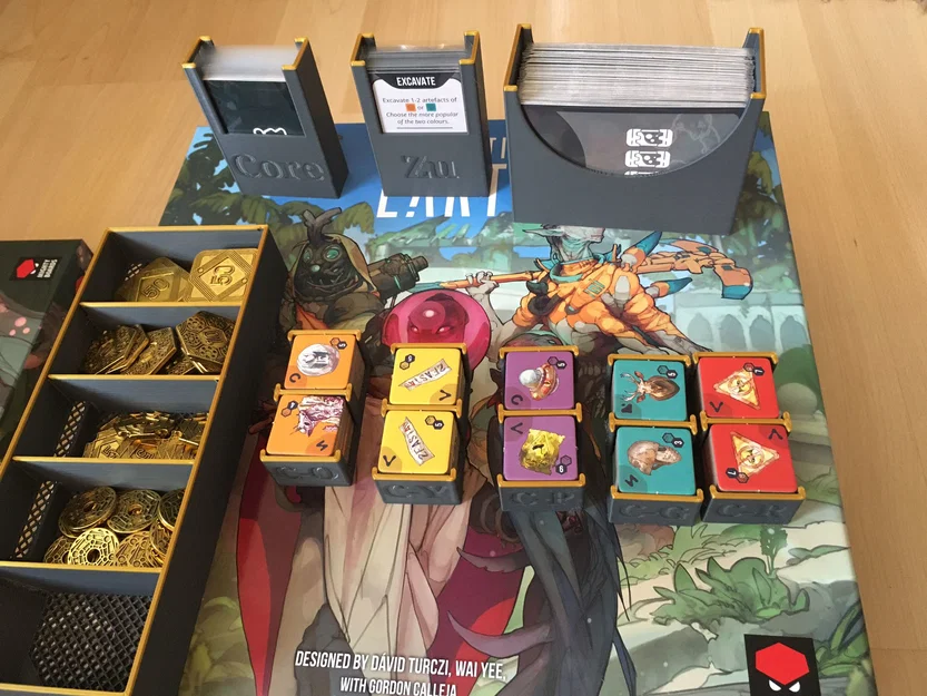 Bộ khay đựng (Organizer) cho game Excavation Earth kèm bản mở rộng - Bản Remix - Image 8