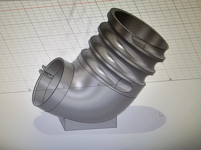 Bộ chuyển đổi ống dẫn khí 90 độ sang 100mm cho xTool P2S - Image 1