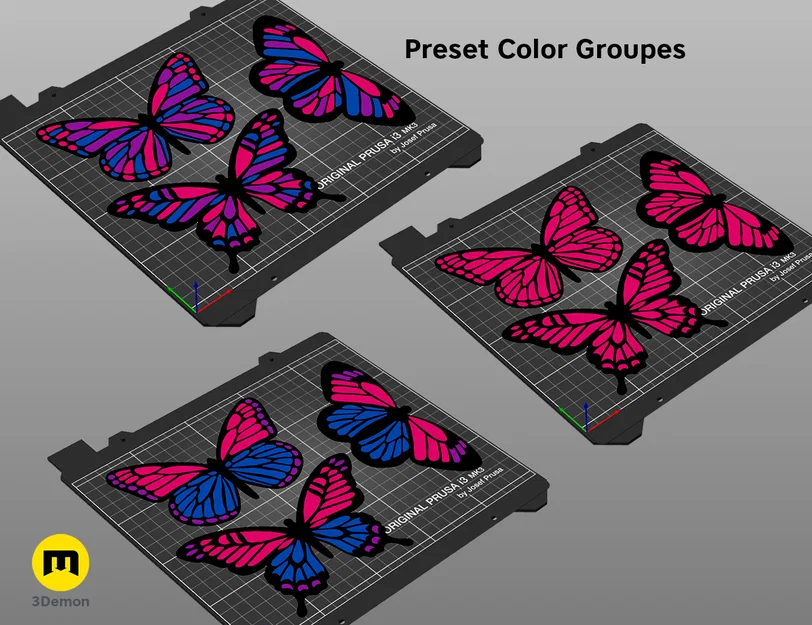 Butterfly Stained Glass - Mô hình trang trí kính màu 3D - Image 2