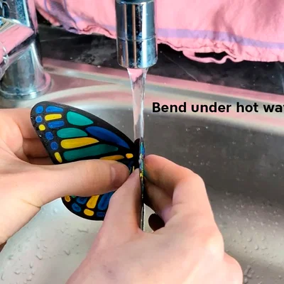 Butterfly Stained Glass - Mô hình trang trí kính màu 3D