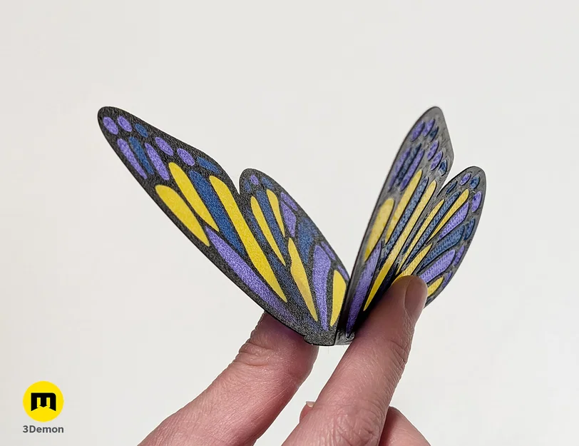 Butterfly Stained Glass - Mô hình trang trí kính màu 3D - Image 5