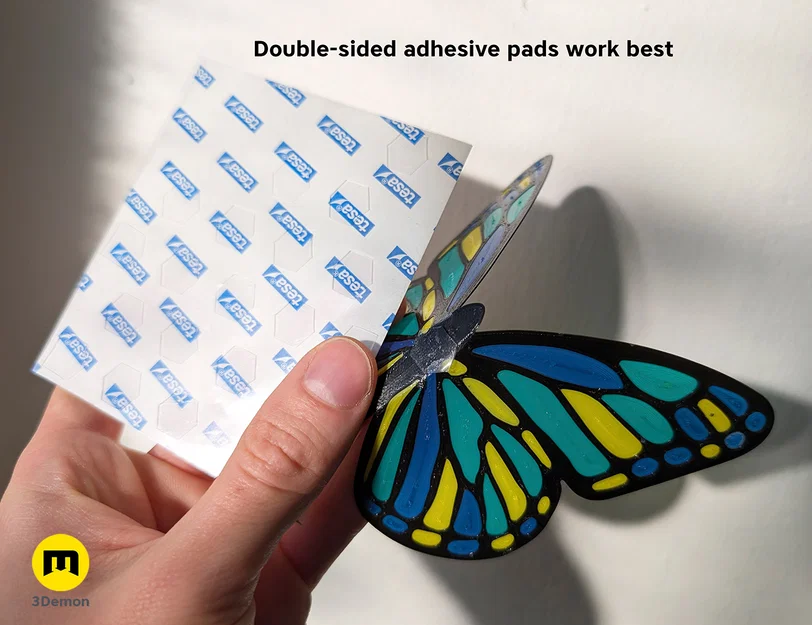 Butterfly Stained Glass - Mô hình trang trí kính màu 3D - Image 6