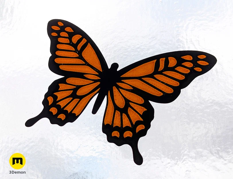 Butterfly Stained Glass - Mô hình trang trí kính màu 3D - Image 13