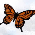 Butterfly Stained Glass - Mô hình trang trí kính màu 3D - Thumbnail 13