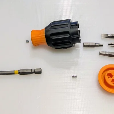 Tay cầm tua vít nam châm loại ngắn (Stubby Magnetic Bit Driver Handle)