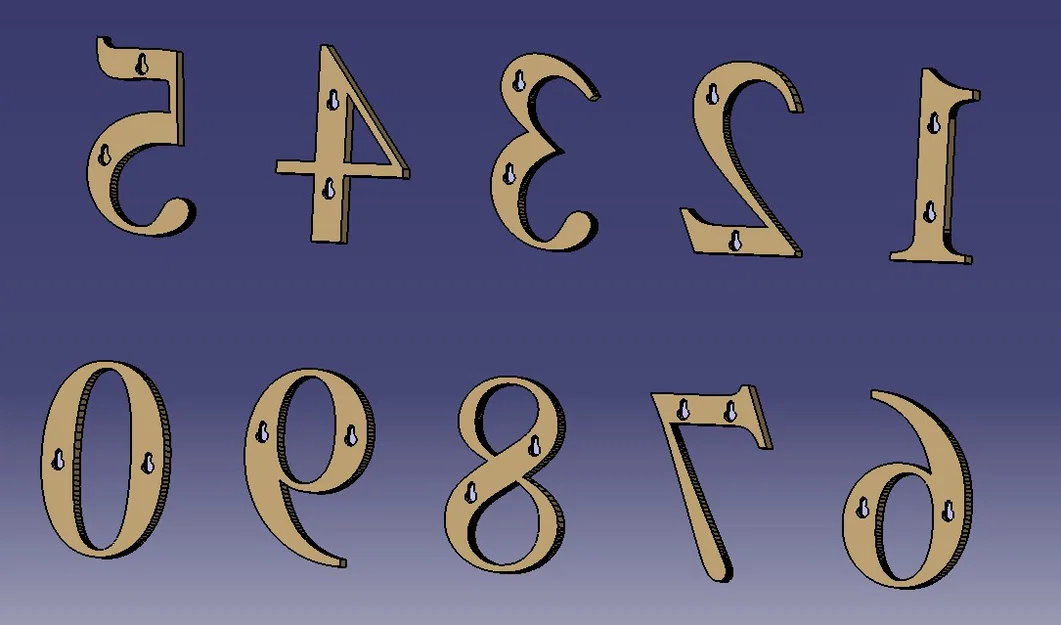 Số nhà gắn tường (House numbers) - Image 2