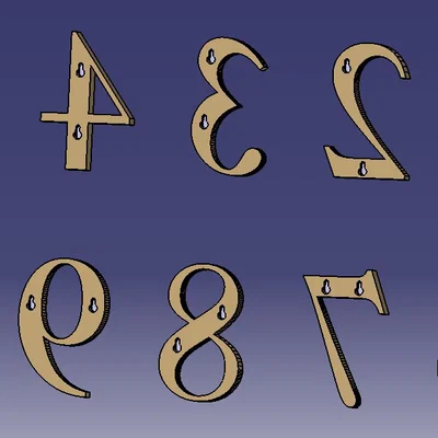 Số nhà gắn tường (House numbers)