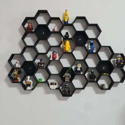 Kệ lục giác treo tường (Hexagon Shelf) trưng bày Lego cực chất