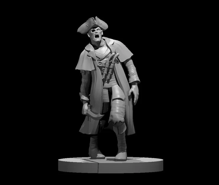 Mô hình Zombie Pirate Captain - Image 1