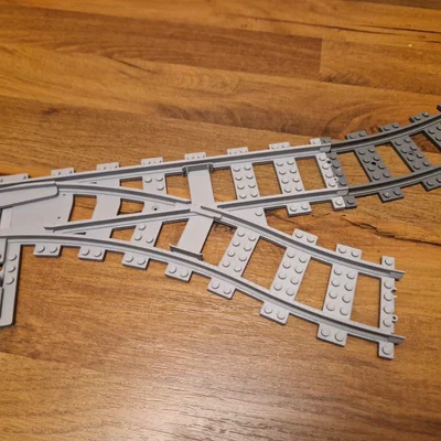 Bộ chuyển ray tàu hỏa LEGO (Trái và Phải)