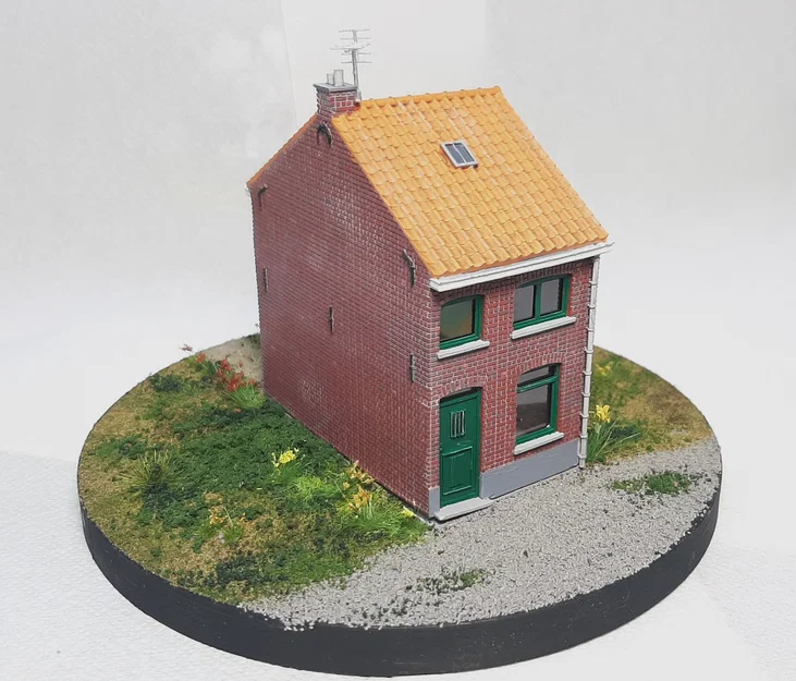 Nhà công nhân kiểu Bỉ năm 1950, tỉ lệ H0 1:87 - Image 1