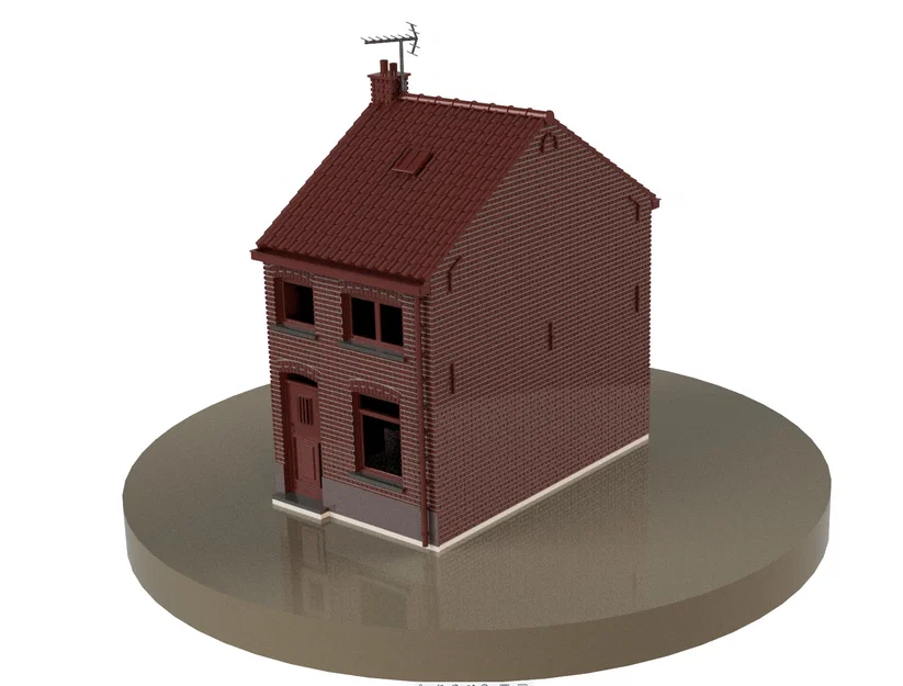 Nhà công nhân kiểu Bỉ năm 1950, tỉ lệ H0 1:87 - Image 3