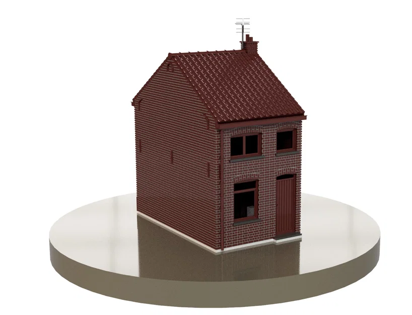 Nhà công nhân kiểu Bỉ năm 1950, tỉ lệ H0 1:87 - Image 4