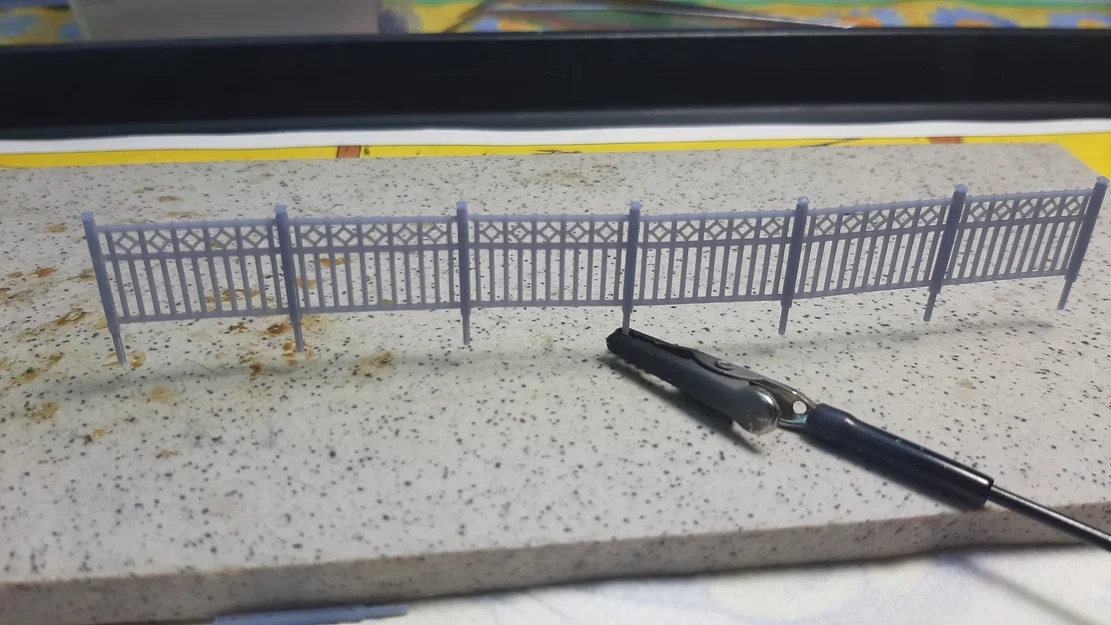 Hàng rào bê tông kiểu cũ NMBS tỷ lệ H0 1:87 - Image 3