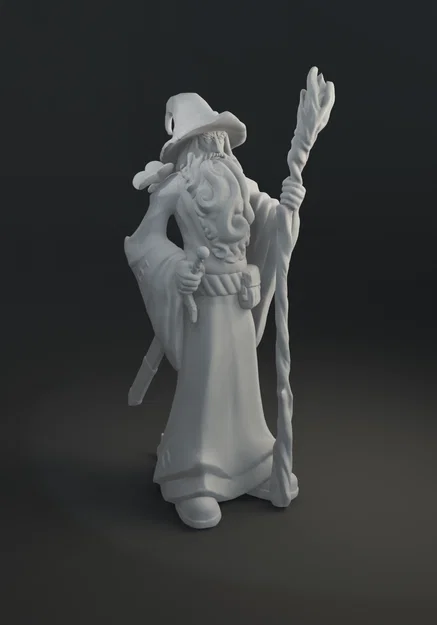 Mô hình 3D Gandalf Xám - Phù thủy huyền thoại từ Chúa Tể Những Chiếc Nhẫn - Image 1