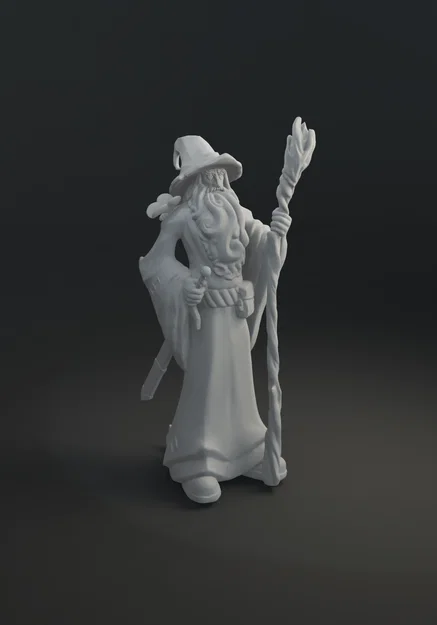 Mô hình 3D Gandalf Xám - Phù thủy huyền thoại từ Chúa Tể Những Chiếc Nhẫn - Image 3