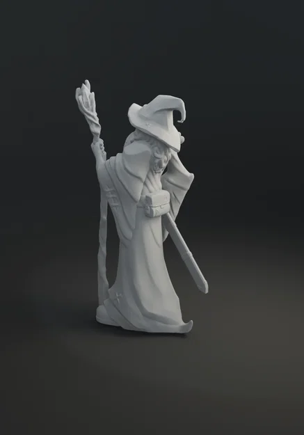 Mô hình 3D Gandalf Xám - Phù thủy huyền thoại từ Chúa Tể Những Chiếc Nhẫn - Image 5