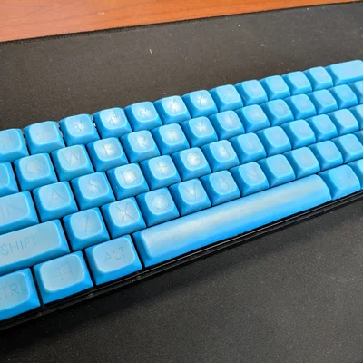 Bộ Keycap 61 phím kiểu DSA có ký tự