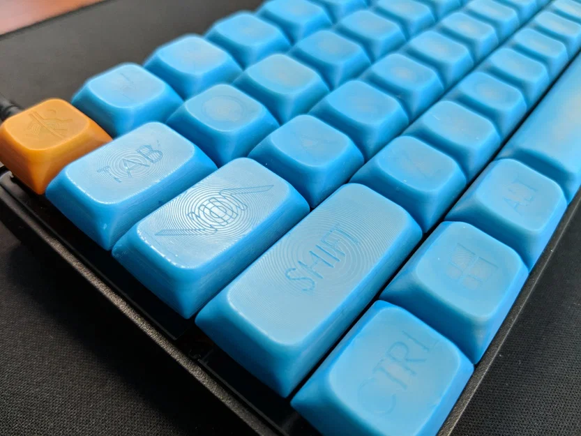 Bộ Keycap 61 phím kiểu DSA có ký tự - Image 2