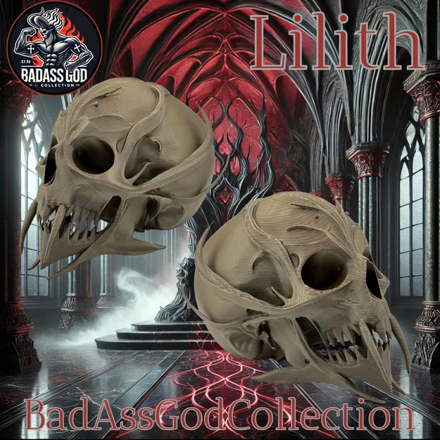 Mô hình đầu lâu Lilith / Lilith Skull - Image 4