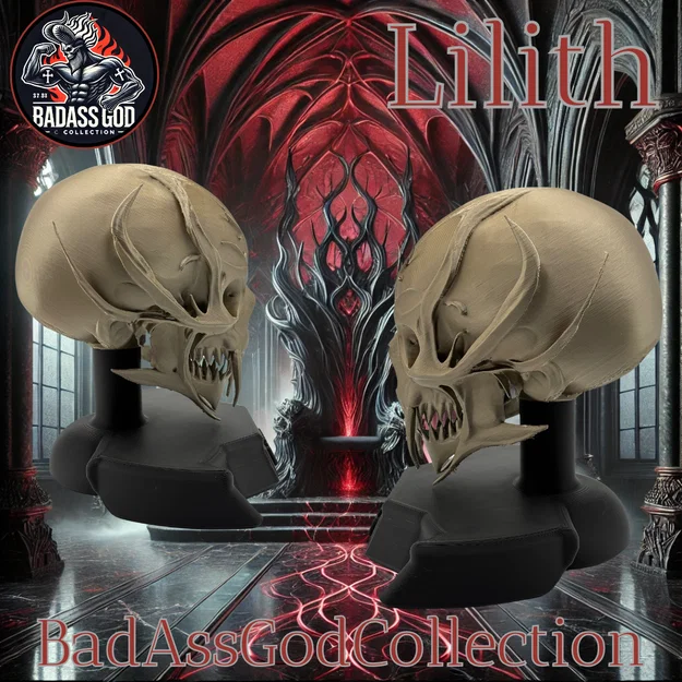 Mô hình đầu lâu Lilith / Lilith Skull - Image 5