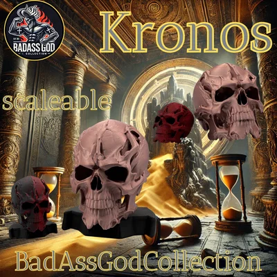 Mô hình đầu lâu Titan Kronos (kèm chân đế tùy chọn)