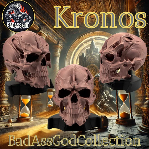 Mô hình đầu lâu Titan Kronos (kèm chân đế tùy chọn) - Image 4