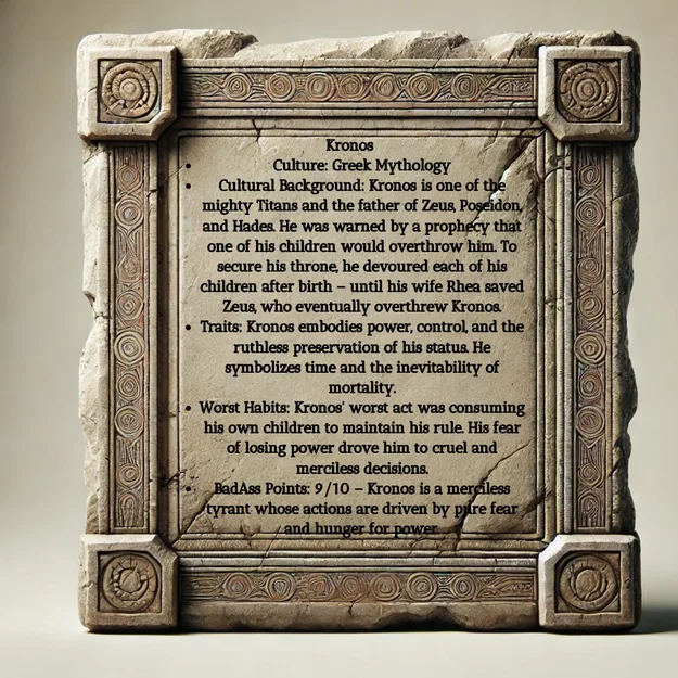 Mô hình đầu lâu Titan Kronos (kèm chân đế tùy chọn) - Image 9