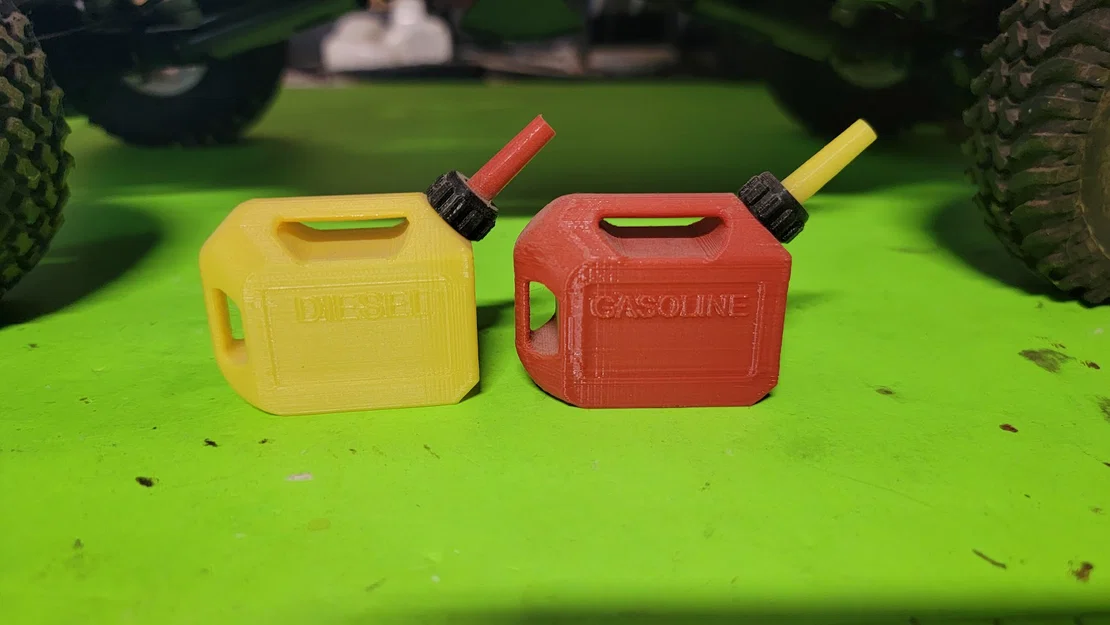 Mô hình can xăng dầu tỉ lệ 1/10 trang trí gara xe RC - Image 2