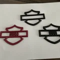 Logo Gắn Bình Xăng Harley Davidson (Có Thể Tùy Chỉnh) (stl, step) - Thumbnail 1