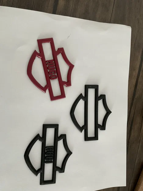 Logo Gắn Bình Xăng Harley Davidson (Có Thể Tùy Chỉnh) (stl, step) - Image 2