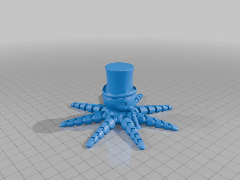 Mô hình Mr. Octopus bạch tuộc linh hoạt đội mũ cực đáng yêu - Image 1