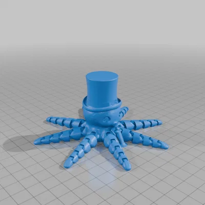 Mô hình Mr. Octopus bạch tuộc linh hoạt đội mũ cực đáng yêu