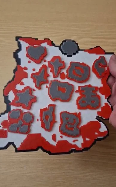 Bảng đánh dấu hoàn thành The Binding of Isaac dạng pixel - có chi tiết nam châm - Image 2