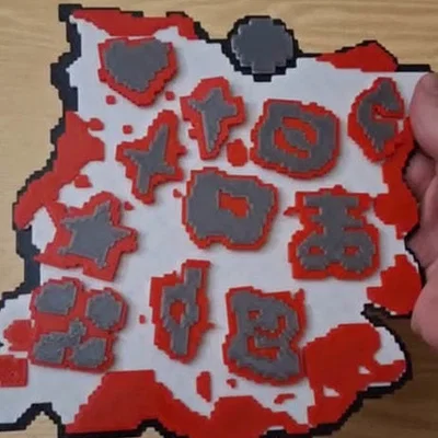 Bảng đánh dấu hoàn thành The Binding of Isaac dạng pixel - có chi tiết nam châm