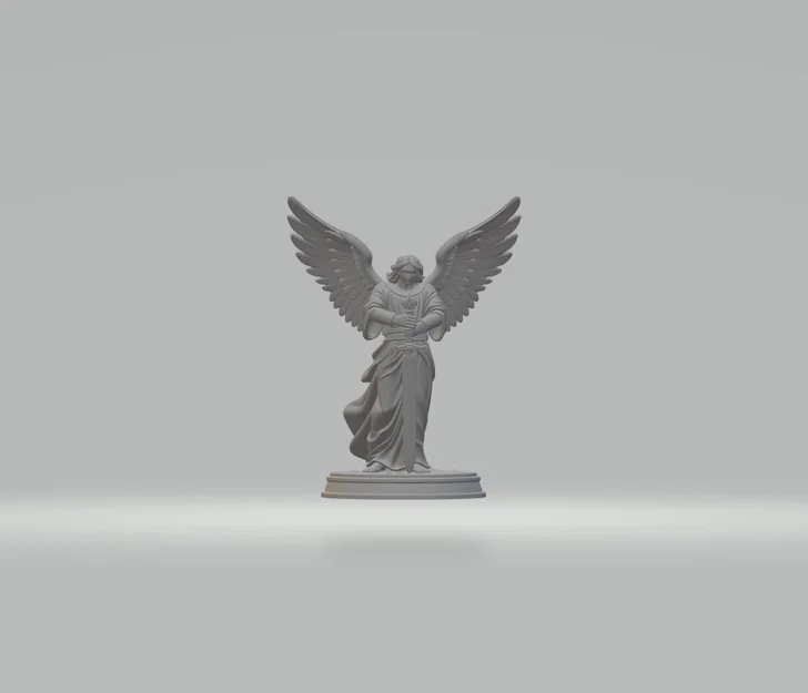 Mô hình 3D Tổng lãnh thiên thần (Archangel) đầy uy nghiêm - Image 1