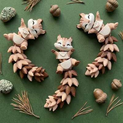 Chú Sóc Flexi Đáng Yêu - Đồ Chơi Khớp Nối / Móc Khóa