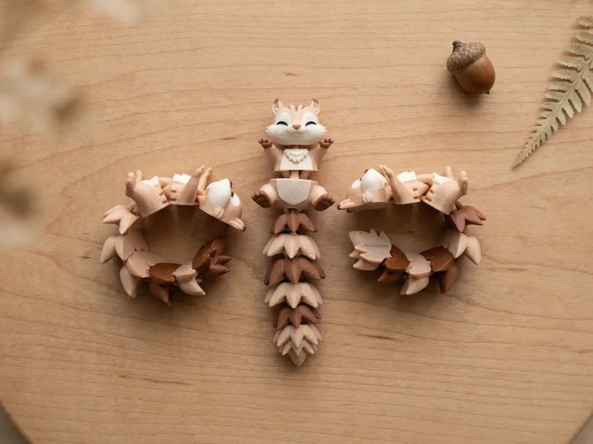 Chú Sóc Flexi Đáng Yêu - Đồ Chơi Khớp Nối / Móc Khóa - Image 4