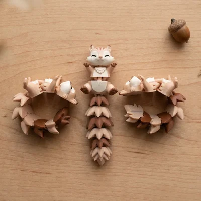 Chú Sóc Flexi Đáng Yêu - Đồ Chơi Khớp Nối / Móc Khóa