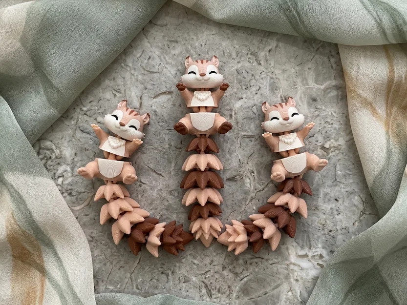 Chú Sóc Flexi Đáng Yêu - Đồ Chơi Khớp Nối / Móc Khóa - Image 5