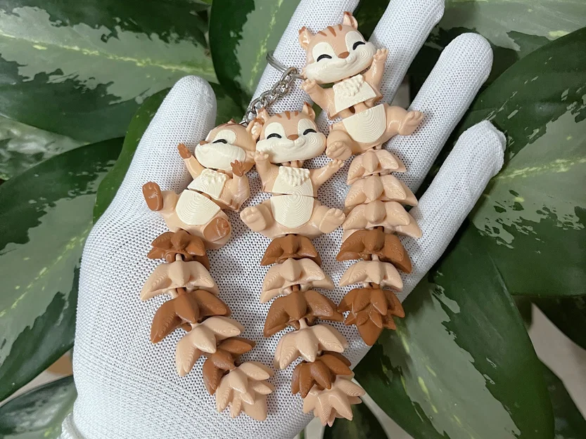 Chú Sóc Flexi Đáng Yêu - Đồ Chơi Khớp Nối / Móc Khóa - Image 9