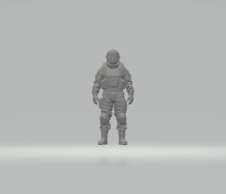 Mô hình 3D Space Marine: Chiến binh vũ trụ chi tiết cho in 3D - Image 1