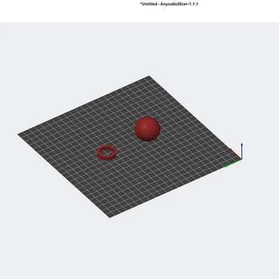 Mô hình quả cầu kèm chân đế để bàn in 3D tinh tế