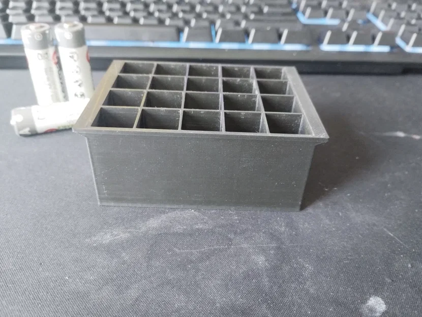 Khay đựng pin AA/AAA 20 ngăn tiện lợi - Thiết kế in 3D đơn giản - Image 2