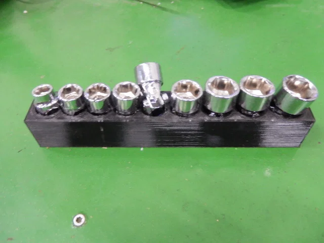 Khay in 3D đựng bộ đầu khẩu Duralast 3/8 inch siêu gọn - Image 1