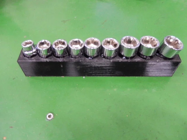 Khay in 3D đựng bộ đầu khẩu Duralast 3/8 inch siêu gọn - Image 2