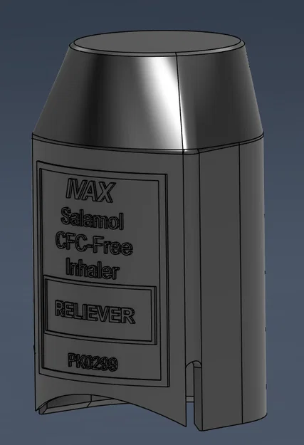 Nắp bảo vệ ống hít hen suyễn Salamol (Inhaler Cover) in 3D - Image 4