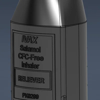Nắp bảo vệ ống hít hen suyễn Salamol (Inhaler Cover) in 3D