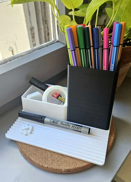 Khay Đựng Đồ Để Bàn Tối Giản - Giá Cắm Bút & Đế Điện Thoại - Image 1